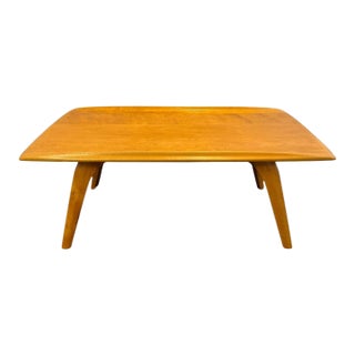 Vintage MCM Authentic Heywood-Wakefield 319-G Champagne Coffee Table Signed For Sale