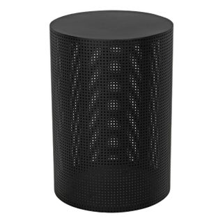 Dixon Side Table, Large, Black Iron For Sale