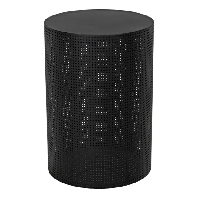 NOIR Dixon Side Table, Large, Black Iron For Sale