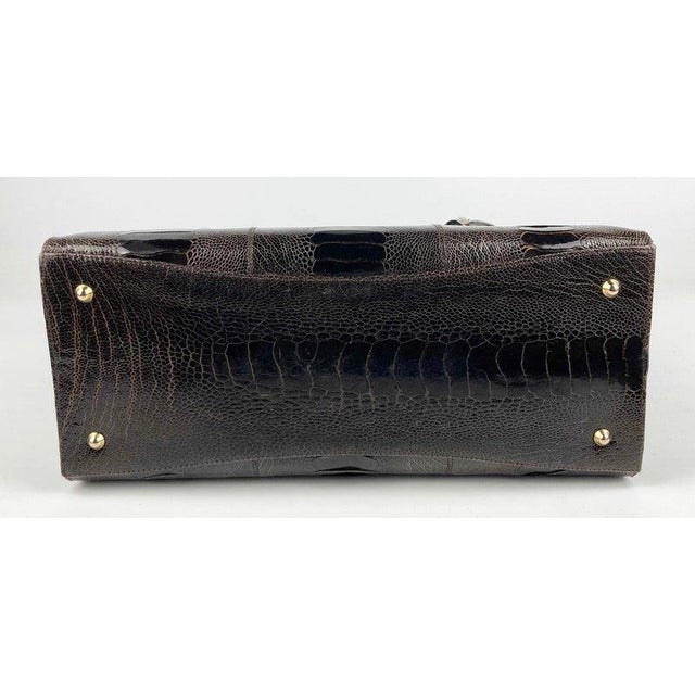 Darby Scott Brown Lizard Thompson Tote For Sale - Image 4 of 7