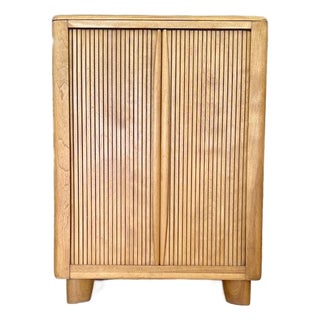 Vintage Heywood Wakefield Tambour Utility Cabinet Model M179 For Sale