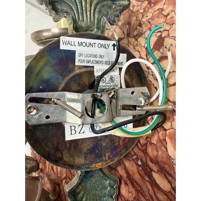 19th Century Neoclassical Style Wall Sconces, Pair For Sale - Image 4 of 12