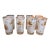1960s Libbey Frosted Highball Glasses With Gold Leaf - Set of 8 For Sale