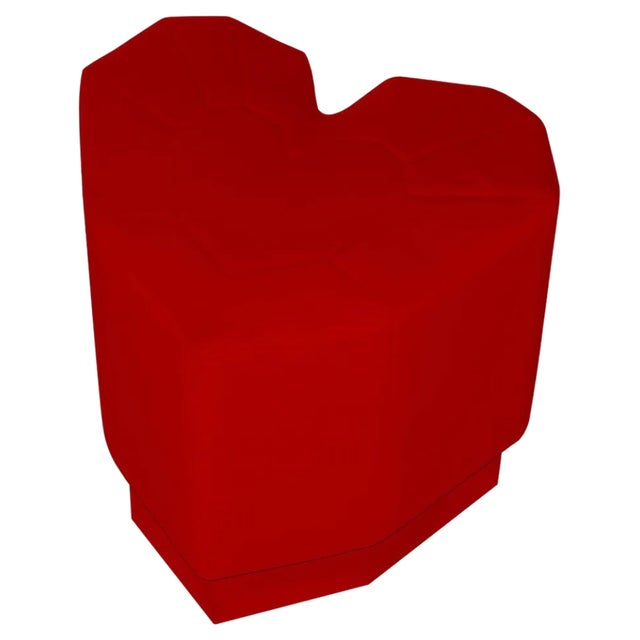 Queen Heart Varese Scarlet Stool by Royal Stranger For Sale