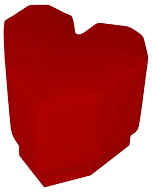 Queen Heart Varese Scarlet Stool by Royal Stranger
