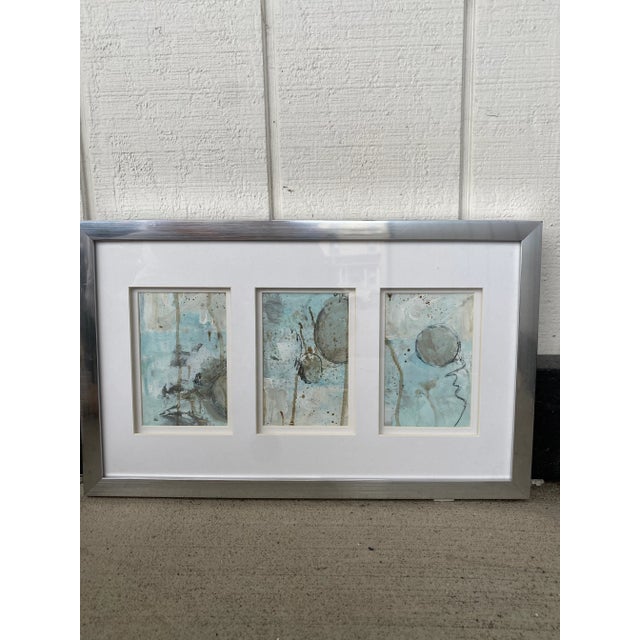 Trio of Original Mixed-Media Paintings For Sale - Image 12 of 12