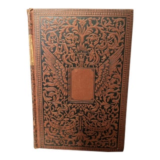Antique Marbled Decorative Leather Book For Sale