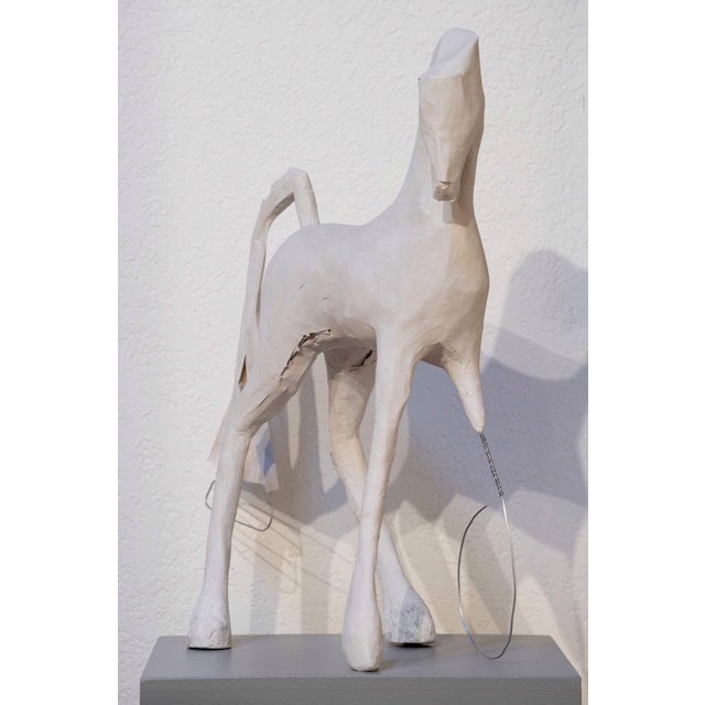 King of Pain by Shelli Langdale | Paper and mixed media sculpture of a horse For Sale