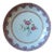 18th Century Chinese Export Porcelain Famille Rose Palette Round Low Bowl or Cake Plate For Sale