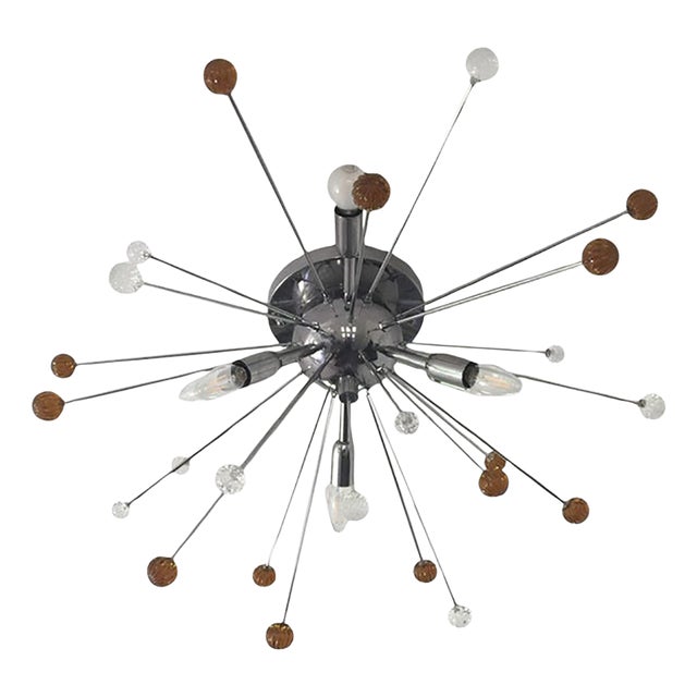 Murano Glass Flush Mount by Simoeng For Sale