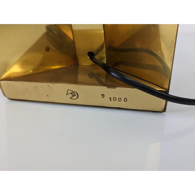 Mid-Century Modern Vintage Brass Table Lamp, 1970s For Sale - Image 3 of 14