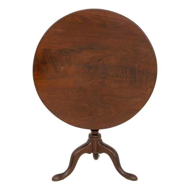 American Mahogany Tripod Table, 19th Century For Sale