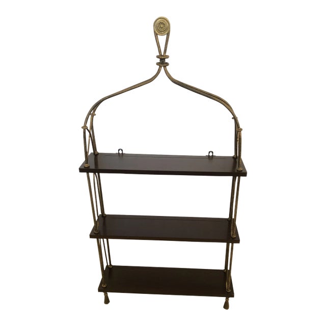 3 Tier Hanging or Free Standing Etagere Shelves For Sale
