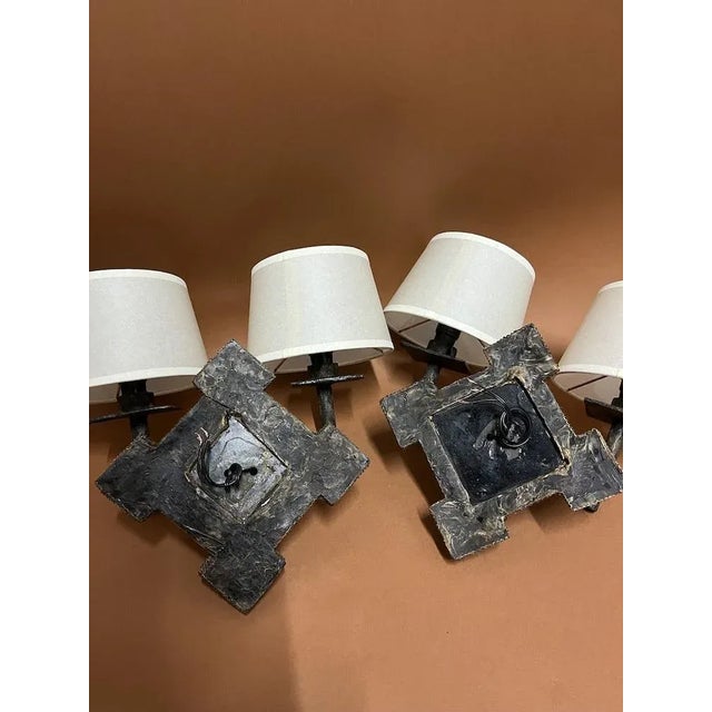 Wall Lights in Resin from Line Vautrin, France, 1960s, Set of 2 For Sale - Image 10 of 12