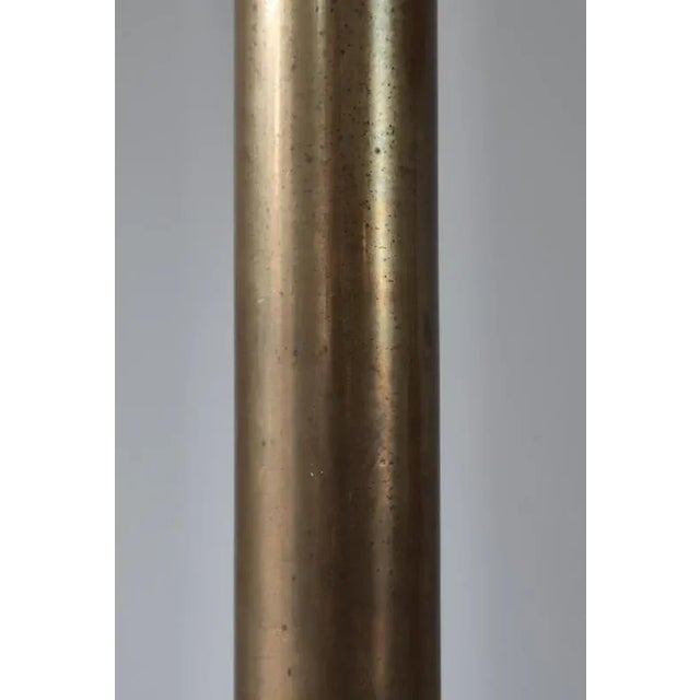Large Danish Modern Floor Lamps in Patinated Brass by Kay Kørbing, 1960s, Set of 2 For Sale - Image 14 of 18