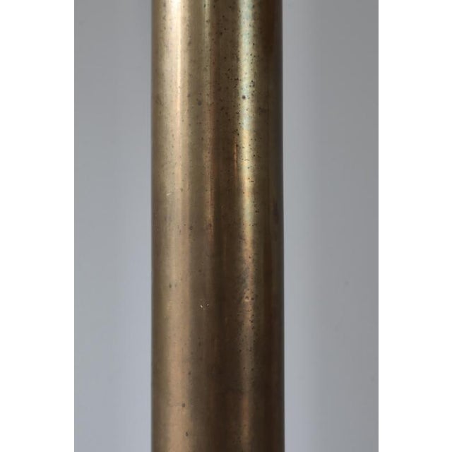 Modern Danish Large Floor Lamps in Patinated Brass by Kay Kørbing, 1960s, Set of 2 For Sale - Image 14 of 18