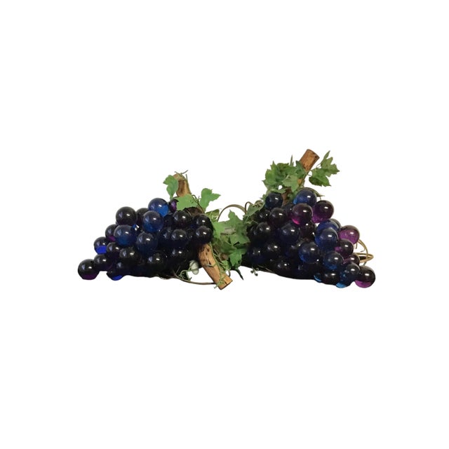 Mid-Century Modern Vintage Acrylic Grape Cluster Hanging Light For Sale - Image 3 of 6