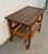 Mid-Century Danish Style Teak Slatted Rolling Cart For Sale In New York - Image 6 of 12