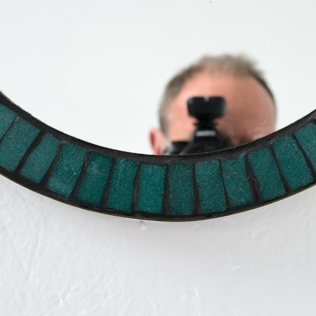Vintage Ceramic Inlaid Mirror, 1960s For Sale - Image 16 of 18