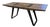 Industrial Rectangular Salvage Wood & Black Iron Table or Desk For Sale