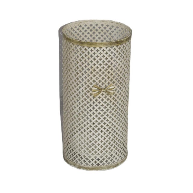 Cream Umbrella Stand in the style of Mathieu Matégot, 1950s For Sale - Image 8 of 8