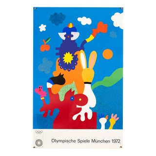 Olympia Serigraph Poster by Otmar Alt, 1972 For Sale