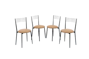 Vintage Italian Bistro Chairs, 1970s, Set of 4