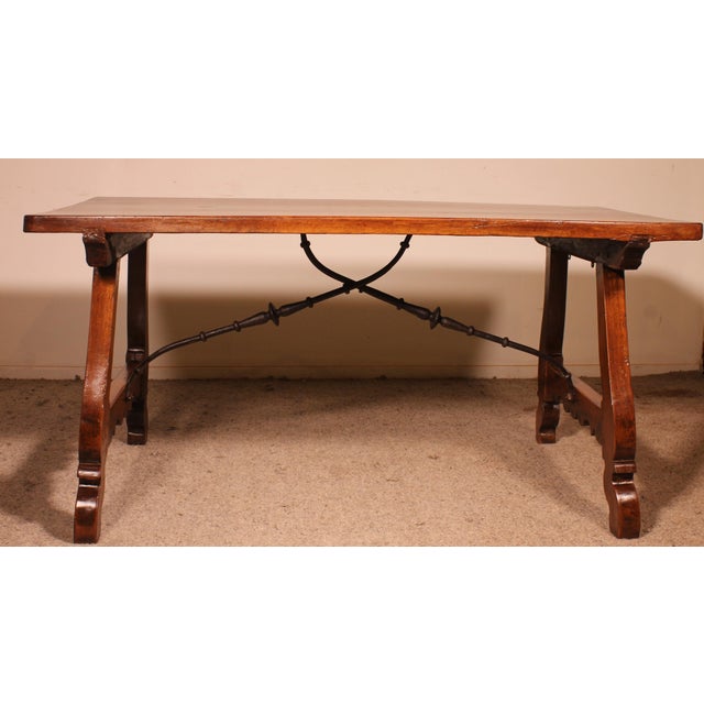 Antique Spanish Walnut Table, 1600s For Sale - Image 11 of 14