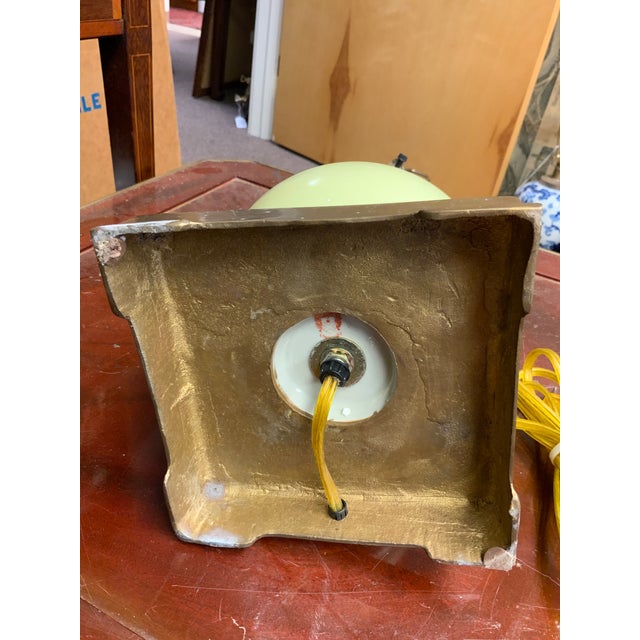 Metal Mid Century Modern Light Green Table Lamp For Sale - Image 7 of 7
