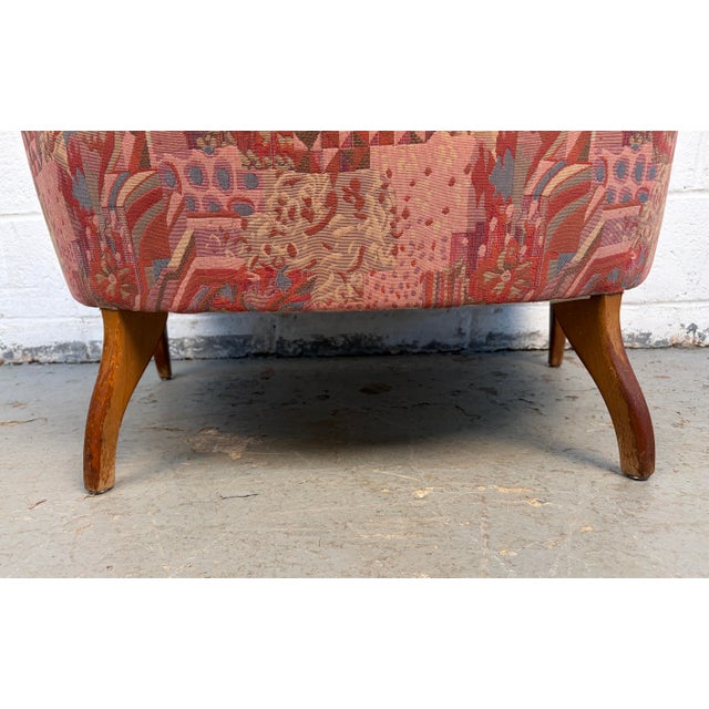 Pair of Mid-Century Gondola Style Handle Backed Lounge Chairs For Sale - Image 11 of 11