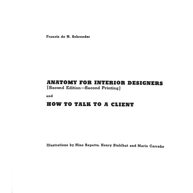 "Anatomy for Interior Designers" 1951 Schroeder, Francis De N. For Sale - Image 4 of 10