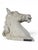 Elegant sculpture depicting a horse’s head, crafted in reconstituted stone during the second half of the 20th century....