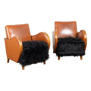 Pair of Mid Century Modern Danish Club Chairs For Sale