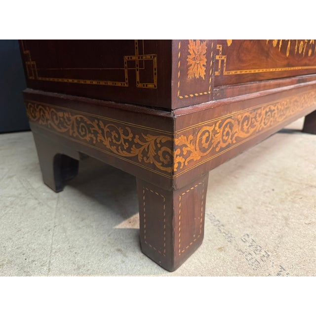 Tall 18th Century Dutch Marquetry Chest of Drawers For Sale - Image 13 of 17