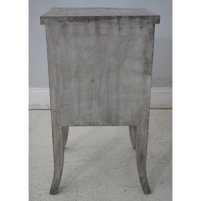 French Style Hand Painted Nightstand For Sale - Image 12 of 12