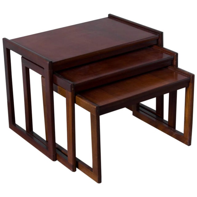 1960s Punch Design Inc. Teak Nesting Tables For Sale - Image 5 of 5