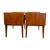 Vintage Lane First Edition Mid Century Modern Walnut Nightstand End Table Set by Lane Furniture, Pair For Sale - Image 9 of 13