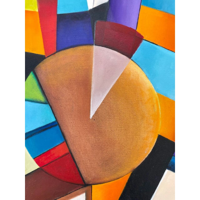 2010 Original Abstract Canvas Painting "Ubiquitous Energy" Signed Kinzie For Sale In Los Angeles - Image 6 of 9