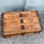 Wood Antique Low Profile Flat Top Wooden Trunk For Sale - Image 7 of 10