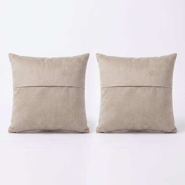 Anatolian Oushak Kilim Pillow Cover 24'' X 24'' - Set of Two For Sale - Image 4 of 4