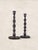 Antique English Oak Barley Twist Large Candlesticks For Sale - Image 4 of 6