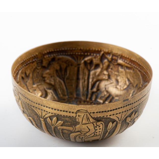 Vintage Brass Bowl, South Eastern Asia, Early 20th Century For Sale - Image 6 of 9