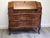 1940s Italian Bombe Walnut Marquetry Secretary Desk, Circa 1950s For Sale - Image 5 of 18