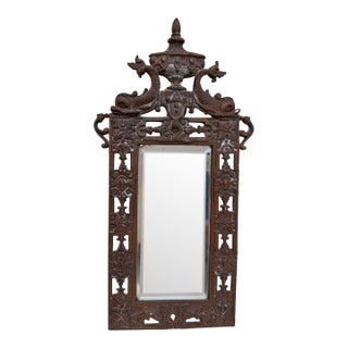 Antique Italian Dolphin Mirror For Sale