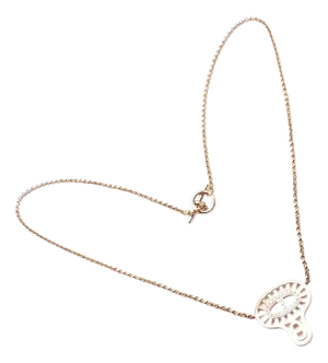 Hermes Chaine d'Ancre Divine Diamond Rose Gold Necklace