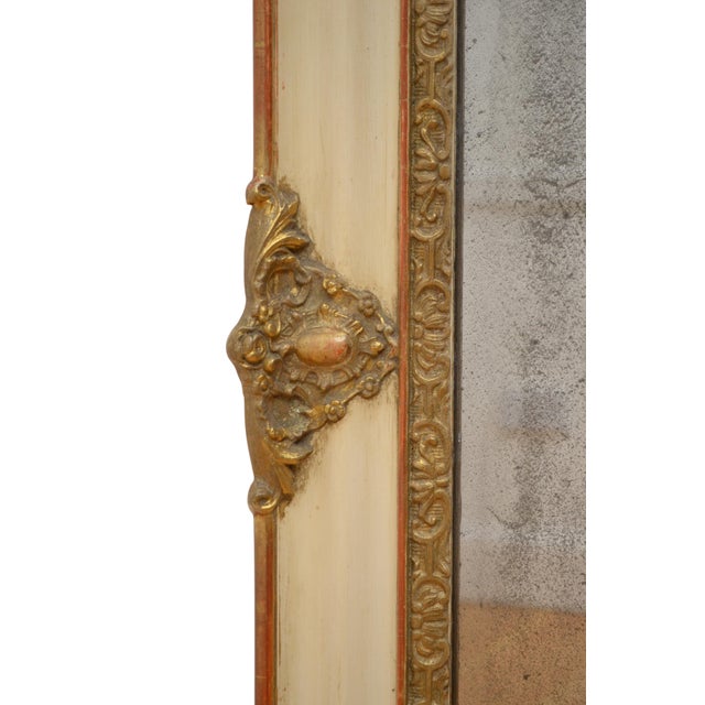 19th Century French Rococo Gilt Wall Mirror, Gesso and Glass, 1850 For Sale - Image 9 of 12