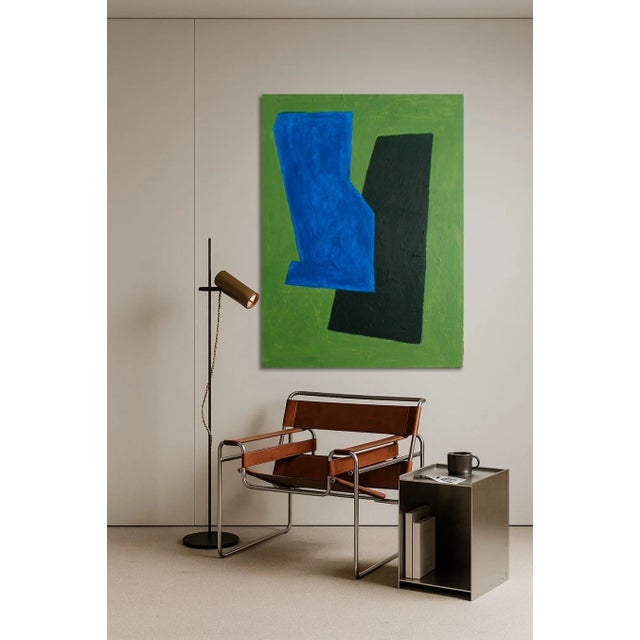 Early 21st Century Bodasca, Blue Green, 2025, Canvas For Sale - Image 5 of 10