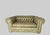This is a custom made authentic Avery Boardman green leather Chesterfield loveseat sofa, representing the pinnacle of...
