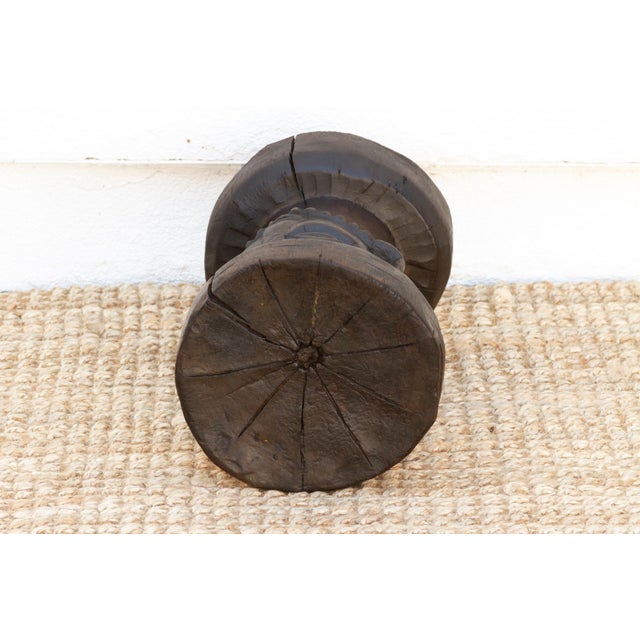 Brown Antique African Carved Chief's Stool For Sale - Image 8 of 10
