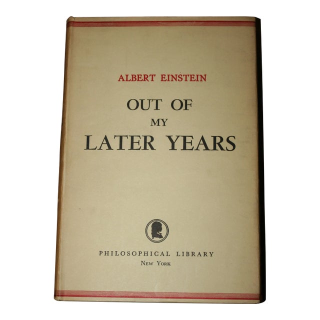 1950s Albert Einstein "Out of My Later Years" Book For Sale